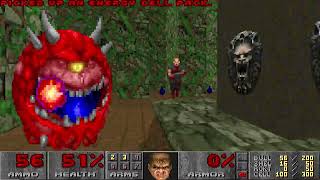 Doom NJDOOM1.WAD (1994) E1M4: The Old Town UV Tyson Speedrun 7:14