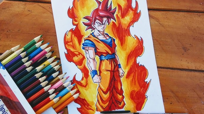 Como desenhar o goku ssj 4 DOURADO 🔥💯 