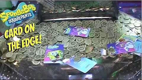 Spongebob Coin Pusher GARY ON THE EDGE! | Coin Pusher Arcade Wins | Jdevy