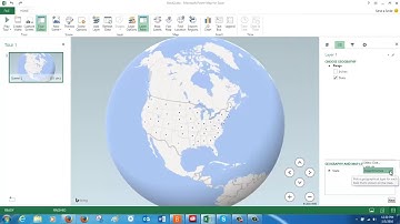 Microsoft Excel 2013 - Power Maps - Mapping Part 1