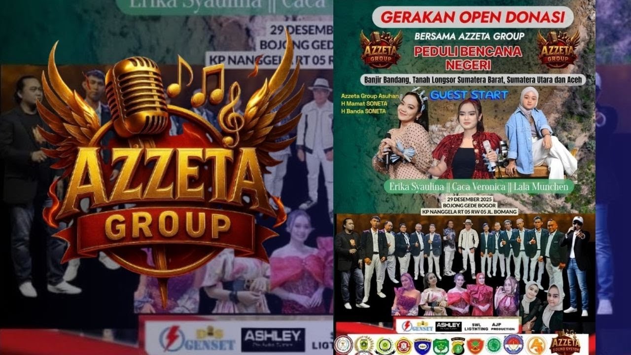 AjP Multimedia | Live Streaming AZZETA GROUP | ( PEDULI BENCANA NEGERI ) Senin, 29 Desember 2025