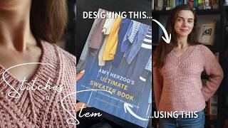 Project Vlog & Book Review | Designing My Dream V-Neck Sweater From Scratch