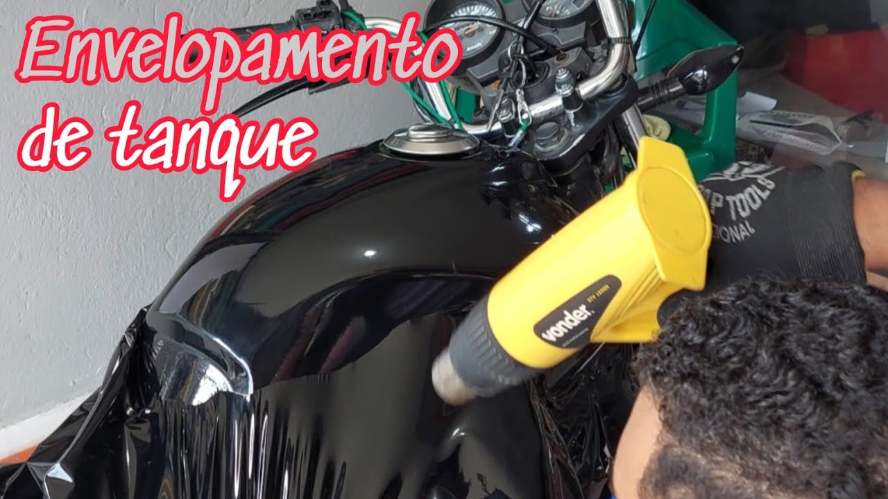 como envelopar tanque de moto