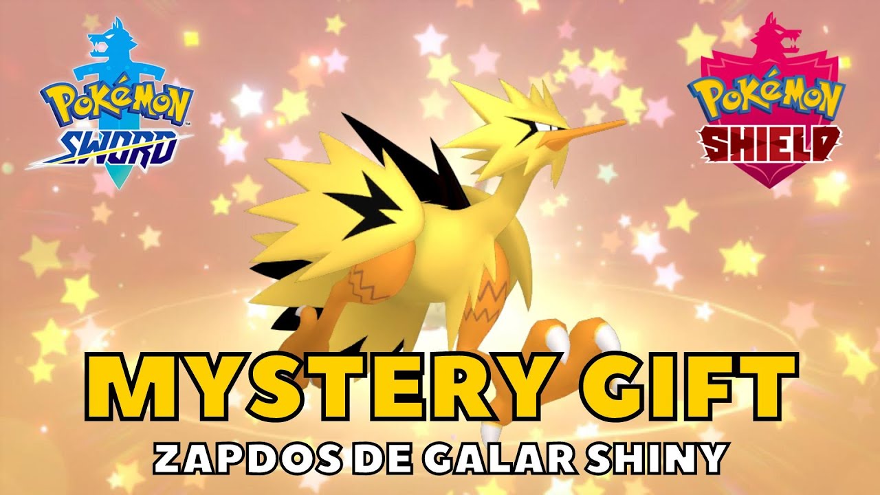 Resgate seu Shiny Moltres Gift  Pokémon Sword & Shield 