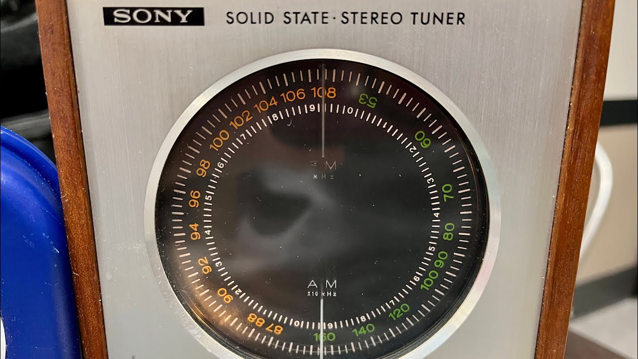 Sony Solid State FM AM Stereo Tuner Model ST-80W, 1969, WSMN 1590