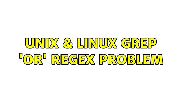 Unix & Linux: Grep 