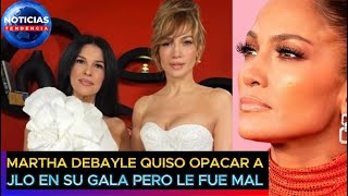 Martha Debayle quiso OPACAR a Jennifer Lopez en una gala pero le fue mal #jlo #marthadebayle