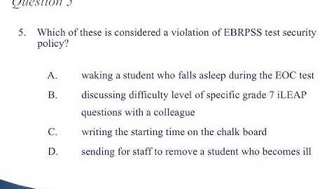 Test Security Policy Video