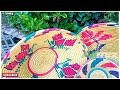 How To make Daliya Dauri Ka Design Pic  डलियां दौरी के डिजाईन | Handcraft Basket Designs indian art