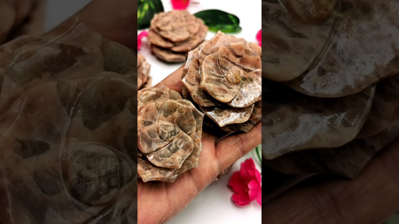 Zebra Jasper Hand Carved Rose Flower – Elegant Crystal Décor for Home, Office & Meditation