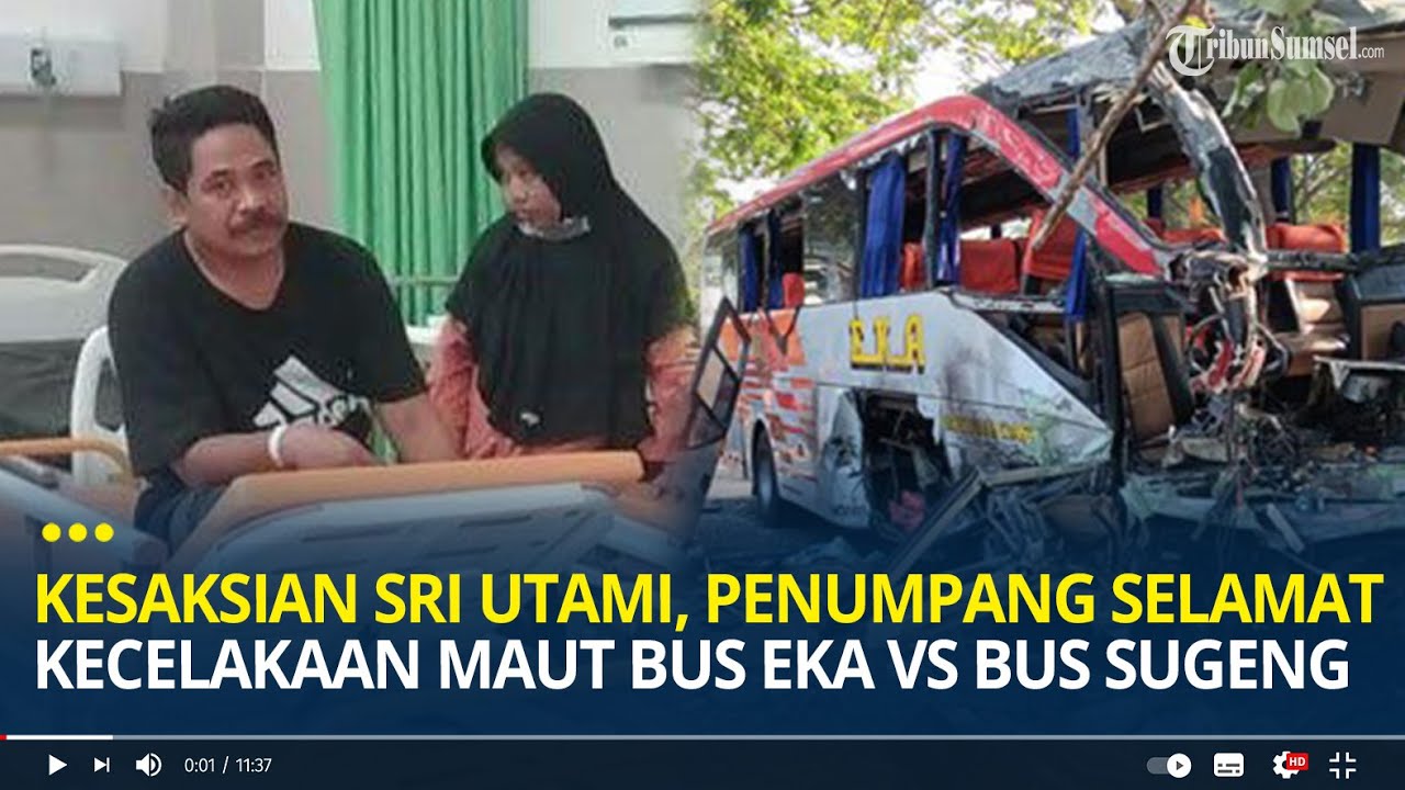 Kesaksian Sri Utami, Penumpang Selamat Kecelakaan Maut Bus Eka Cepat Vs Bus Sugeng Rahayu