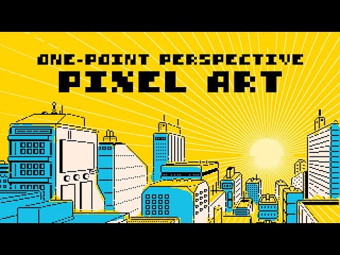 1-Point Perspective Pixel Art (sketch + timelapse)