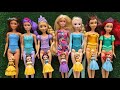 Mattel Disney Princesses Dress up Ariel, Rapunzel, Belle, Tiana, Sindirella, Mulan DIYm