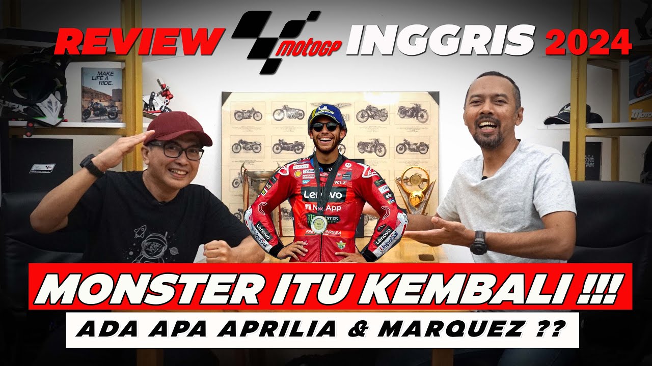 ENEA BASTIANINI MENANG MOTOGP INGGRIS 2024 JORGE MARTIN JUGA PECCO ...