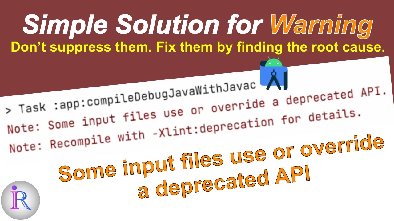 Uses or overrides a deprecated API. Note: recompile with -Xlint:deprecation for details.. Deprecated api