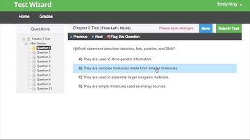 Test Wizard Introduction to Online Assignments