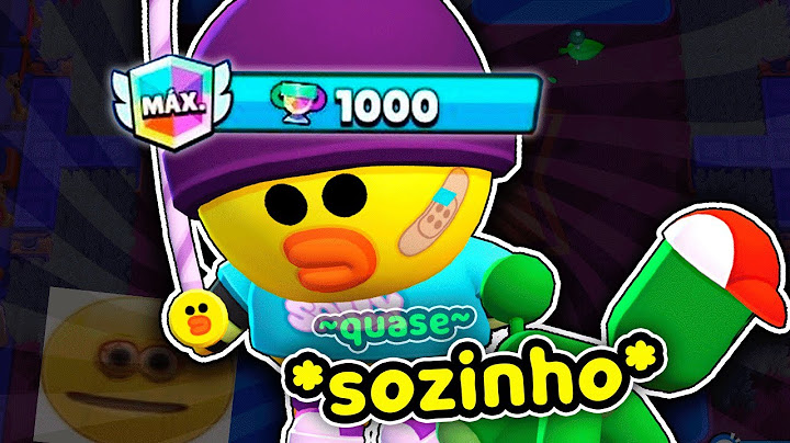 Botei 1000 TROFÉUS no gus (quase) SOZINHO 🎈🏆 no brawl stars