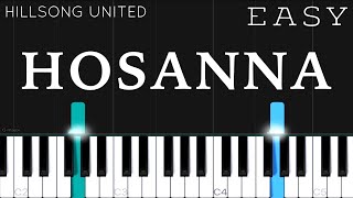 Hillsong United - Hosanna | EASY Piano Tutorial chords