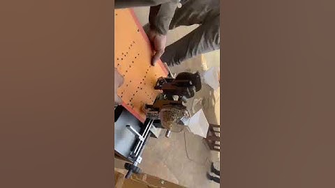 Double Head Pedal Eyelet machine