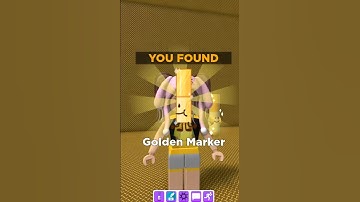 I Found GOLDEN MARKER! 🧈🥇💛 #shorts #roblox #findthemarkers