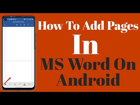 How To Add More Pages In MS Word In Mobile | Insert More Pages in word document on Android phone hqdefault