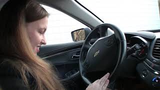 Melissa Revving And Driving In Heels