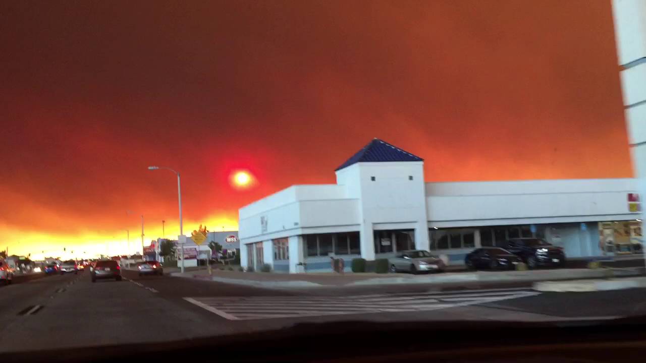 Cajon Pass Blue Cut Fire Bear Valley Rd. West Victorville, CA