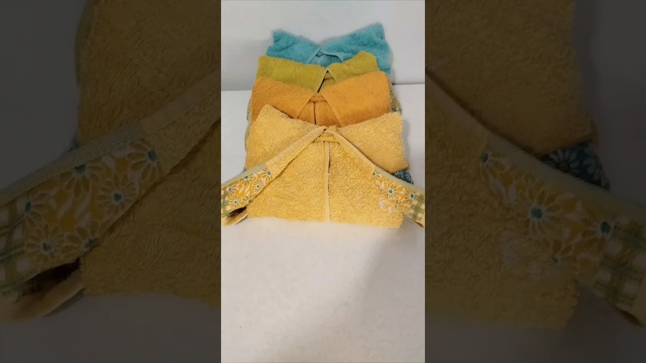 Cómo doblar toallas estilo de una ventana 🪟😃