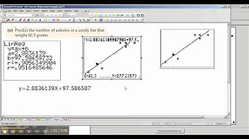 5. TI-84/83 Making Predictions using Linear Regression Equation