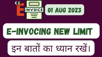 E-Invoicing applicable on 5cr Turnover. #einvoice #einvoicing