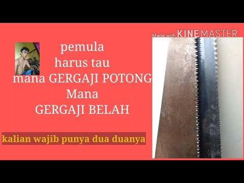 Perbedaan gergaji  kayu  potong  dan  gergaji  Kayu  belah  