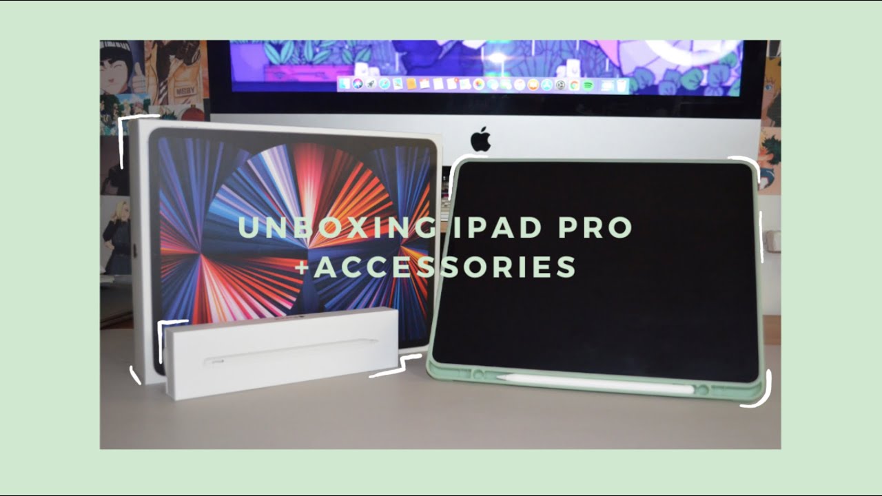 ♡ Unboxing 12.9” IPad Pro + accessories ♡