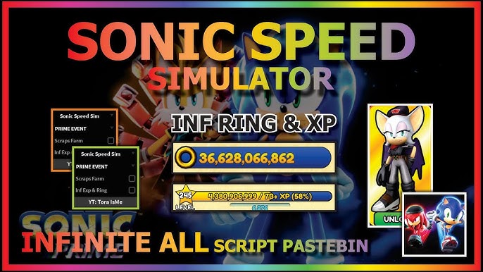 Sonic Speed Simulator Script (Auto-farm OP)! – TGN Scripts