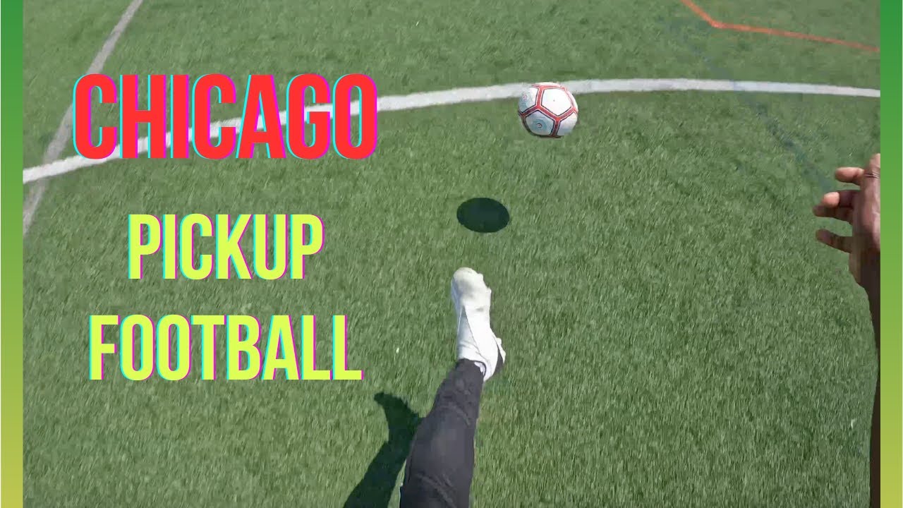 POV Fire Pitch Pickup Football (Soccer) 4 Teams, Outdoor with 3 x 22