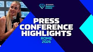2026 Press Conference Highlights Rome - Wanda Diamond League