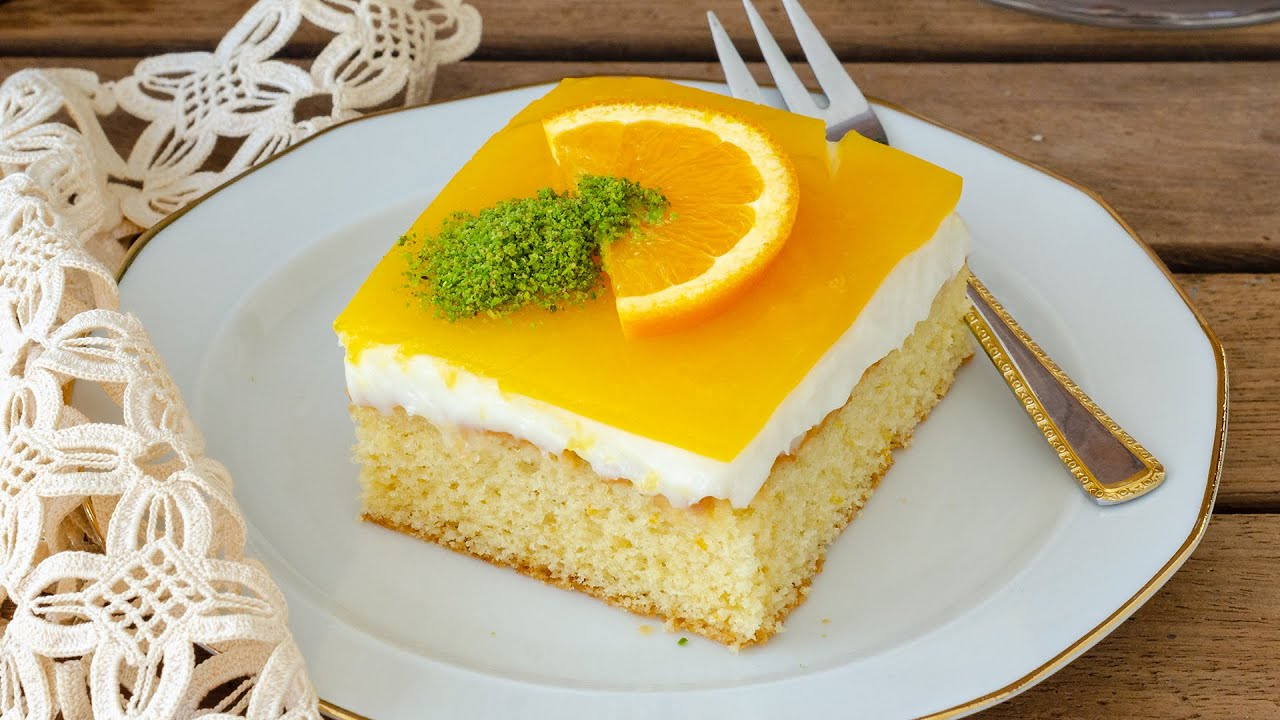 BU LEZZETE BAYILACAKSIN 😍 BİR DİLİM ASLA YETMEZ, YUMUŞACIK KEKİYLE PORTAKAL SOSLU PASTA TARİFİ 👌