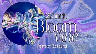 #508 20 inch Glowing Fluid Art Bloom Vine! #art