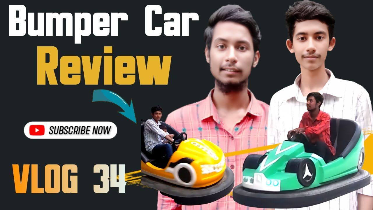 Bumper Car Review😳|| first time driving a car || Fun Town Park || VLOG 34 || AR VLOGER