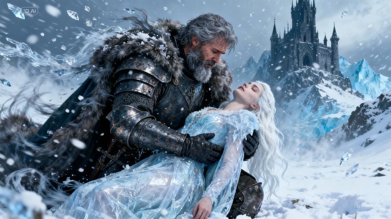 Жестокий Альфа-Король нашёл умирающую Альбино-Омегу, замёрзшую во льду