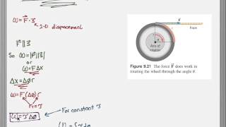 (9-5) Rotational Work and Energy
