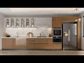 Acrylic Kitchen Cabinet Design | Acrylic Glass Kitchen | Modular Kitchen Color Combination Ideas