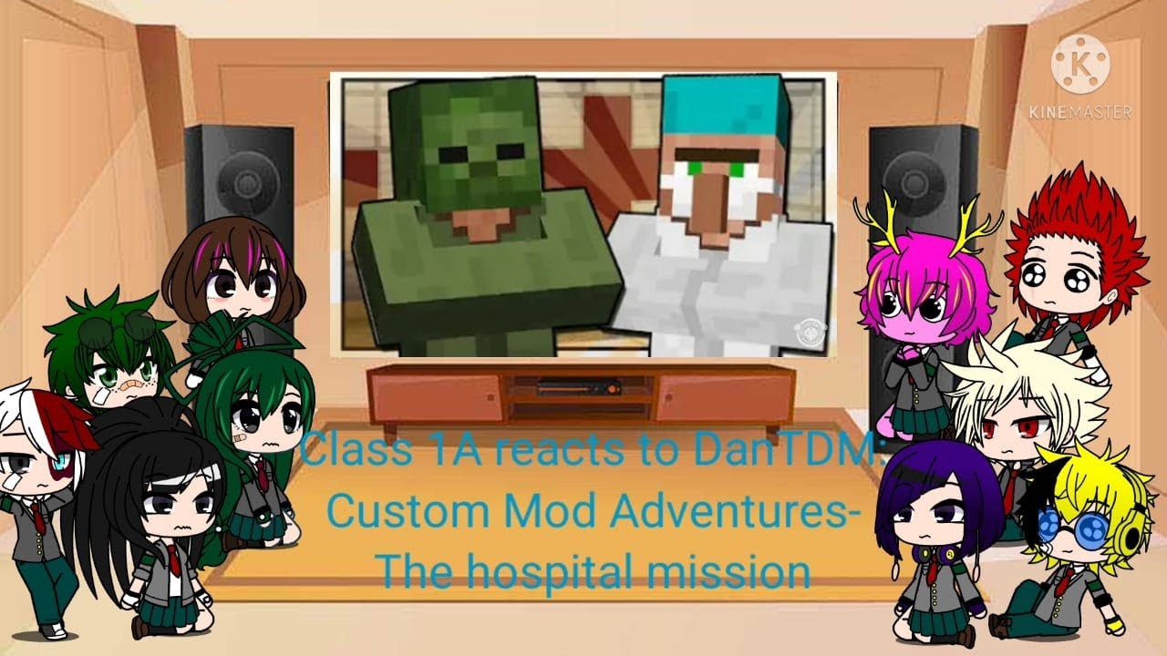 Class 1A reacts to DanTDM: Custom Mod Adventures. (The Hospital Mission)