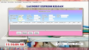 Tugas Program Aplikasi Laundry Menggunakan Visual Studio 2010