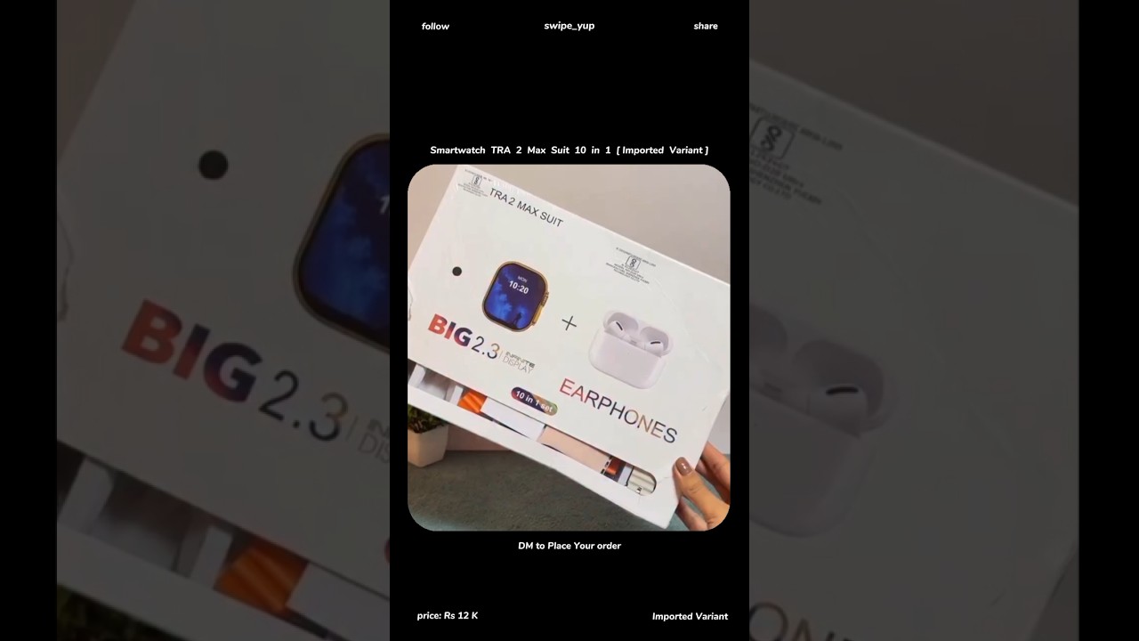 Fendior America —AMOLED Smartwatch TRA 2 Max Suit [Imported Variant] 