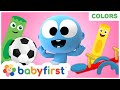 Learn Colors w Funny GooGoo & GaaGaa Baby + My Color Friends | Color Crew Compilation |  BabyfirstTV