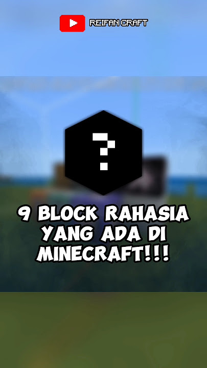 9 BLOCK RAHASIA DI MINECRAFT!!! [PART 1] #shorts #minecraft