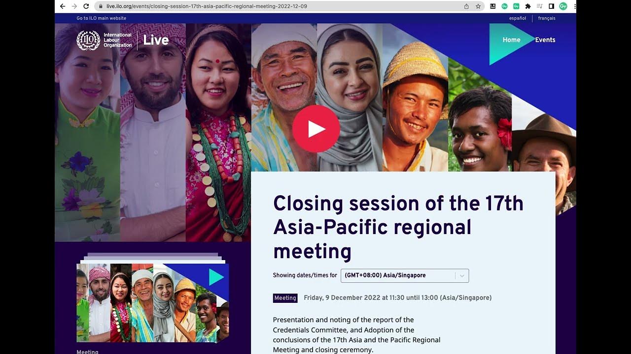 EnglishMandarin Chinese Simultaneous Interpretation for the 17th ILO