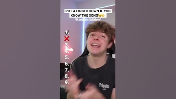 Thumbnail of PUT A FINGER DOWN IF YOU KNOW THE SONG🤩✋ - Random Edition🤔 #shorts #viral #songtest