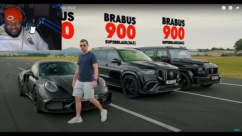 Brabus 900 Rocket R v 900hp AMGs: DRAG RACE | REACTION | That Ninja J3