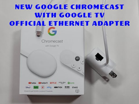 Google Chromecast with Google TV official Ethernet Adapter